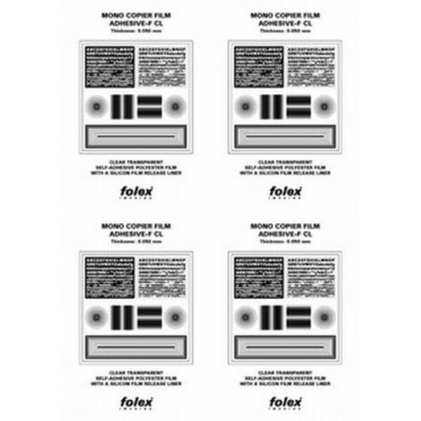 Folex Film Adhésif Transparent Papier A4 - Laser - Adhésif CLP P CL